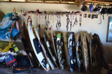 Kitesurf equipment at the Hotel de la Plage Ifaty